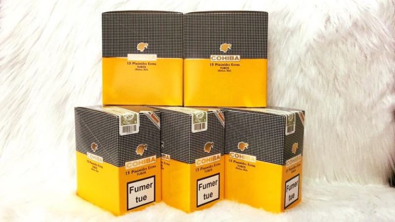 Cohiba Piramides Tubos 15 điếu có cấu trúc chắc chắn